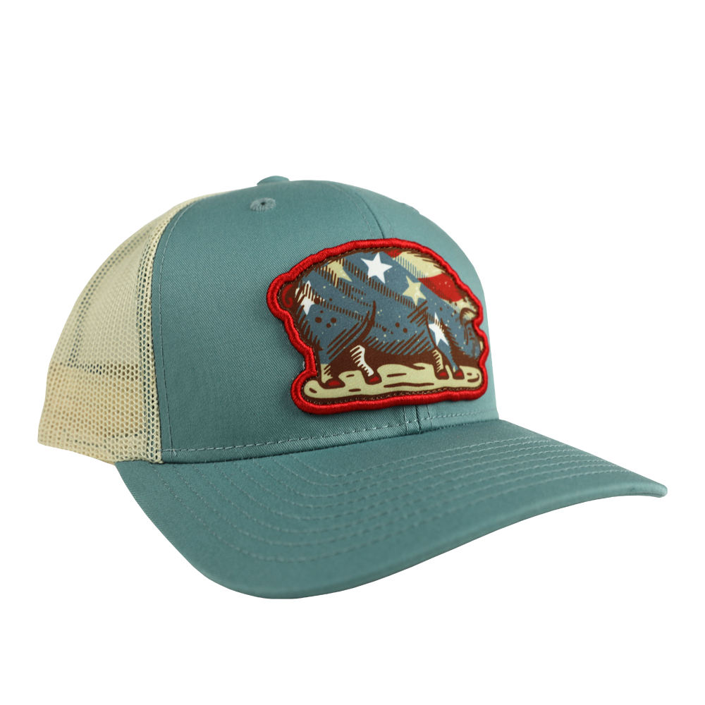 COOK SHACK HAT - BETSY PIG SMOKE BLUE
