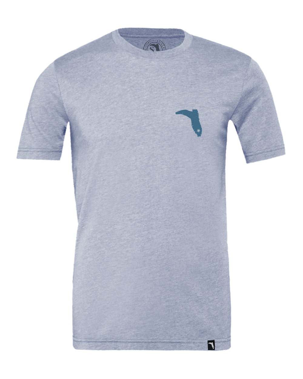COOK SHACK PIG UNISEX SHIRT S/S - HEATHER PRISM ICE BLUE