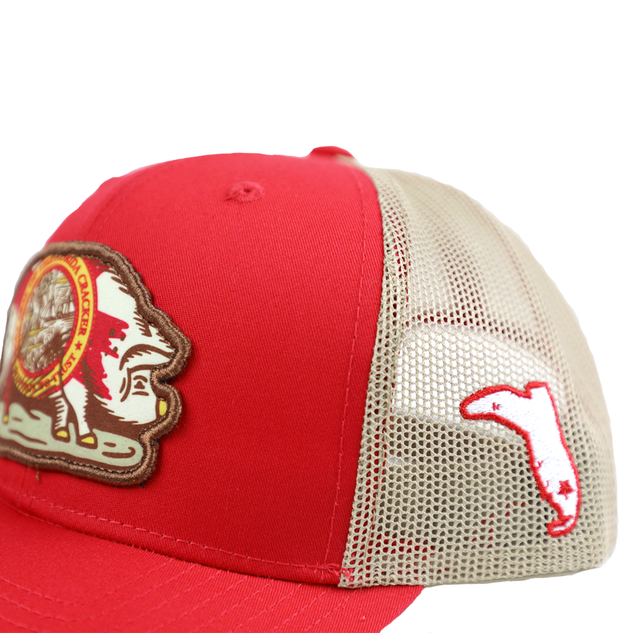 COOK SHACK HAT - STATE FLAG PIG RED/TAN