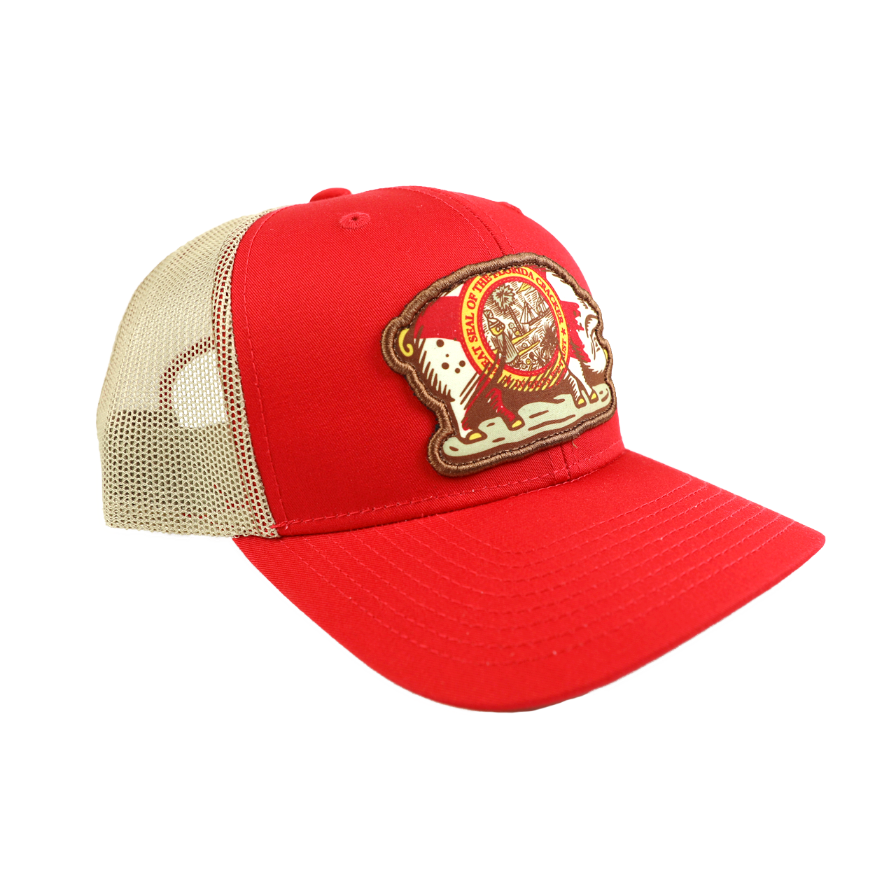 COOK SHACK HAT - STATE FLAG PIG RED/TAN