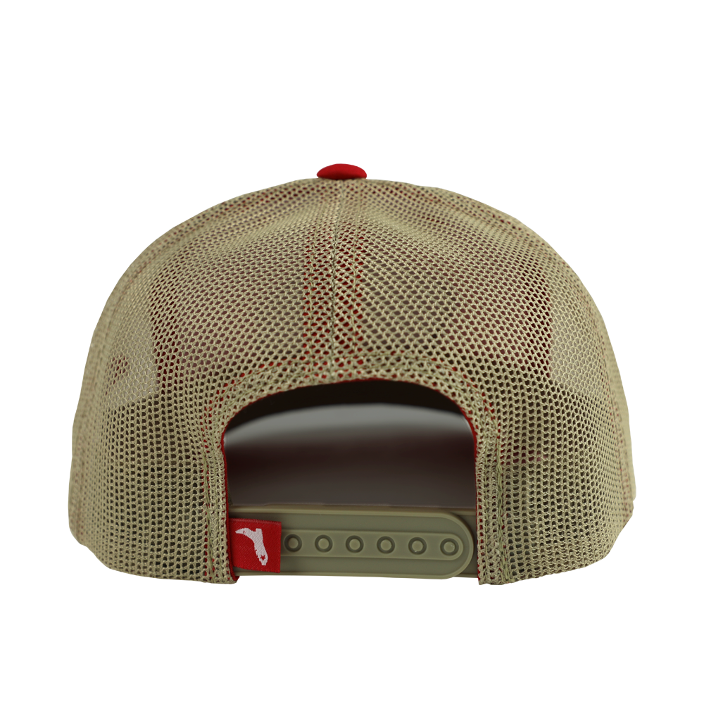 COOK SHACK HAT - STATE FLAG PIG RED/TAN
