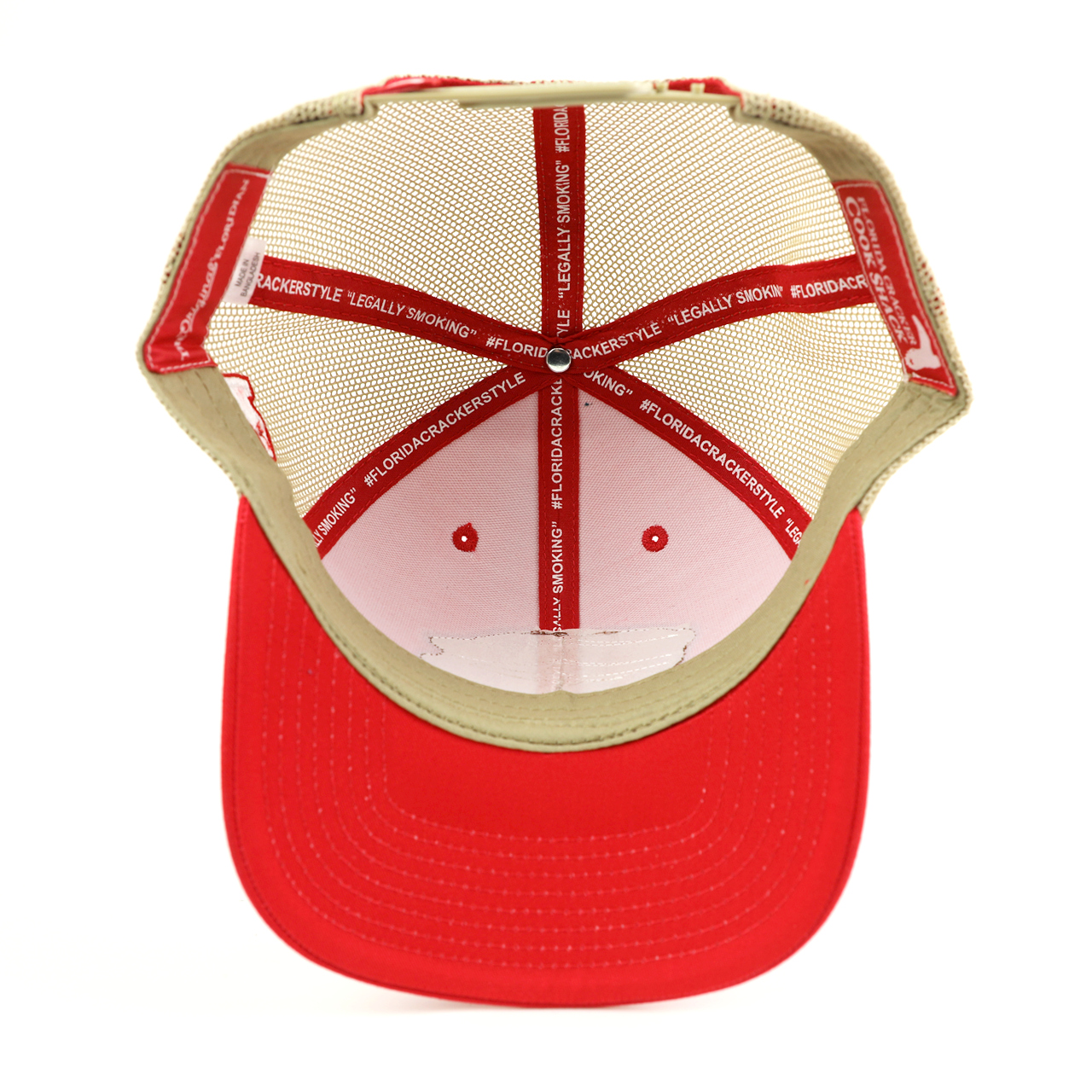COOK SHACK HAT - STATE FLAG PIG RED/TAN